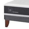 Cama Europea CIC Base Dividida 2 Plazas Ortopedic + Respaldo + 2 Veladores