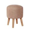 Pouf Latam Home Nantes Cuero Kentucky Beige