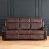 Sofá Reclinable Zoy Home Brunei 3 Cuerpos Café