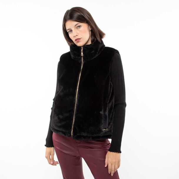 Chaqueta Peluda Sin Mangas Mujer Fiorucci