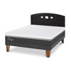 Cama Europea CIC 2 Plazas Ortopedic Advance + Respaldo Gales Negro