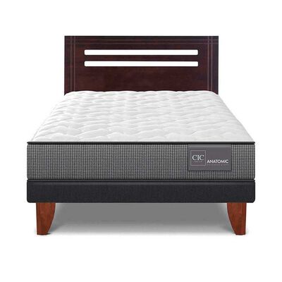 Imagen 1 del producto Cama Europea CIC 1,5 Plazas Anatomic + Respaldo Munich