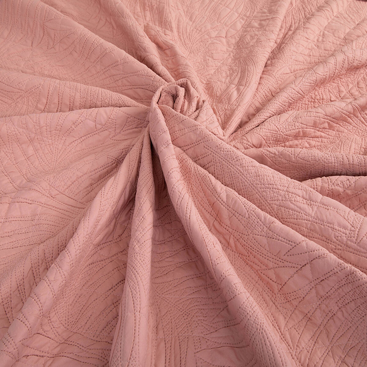 Quilt Doral 2 Plazas Rosa Pastel Bubbly