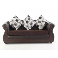 Sofá Kea Rapsodia 3 Cuerpos Café