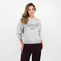 Polerón Mujer Zibel Gris-Melan