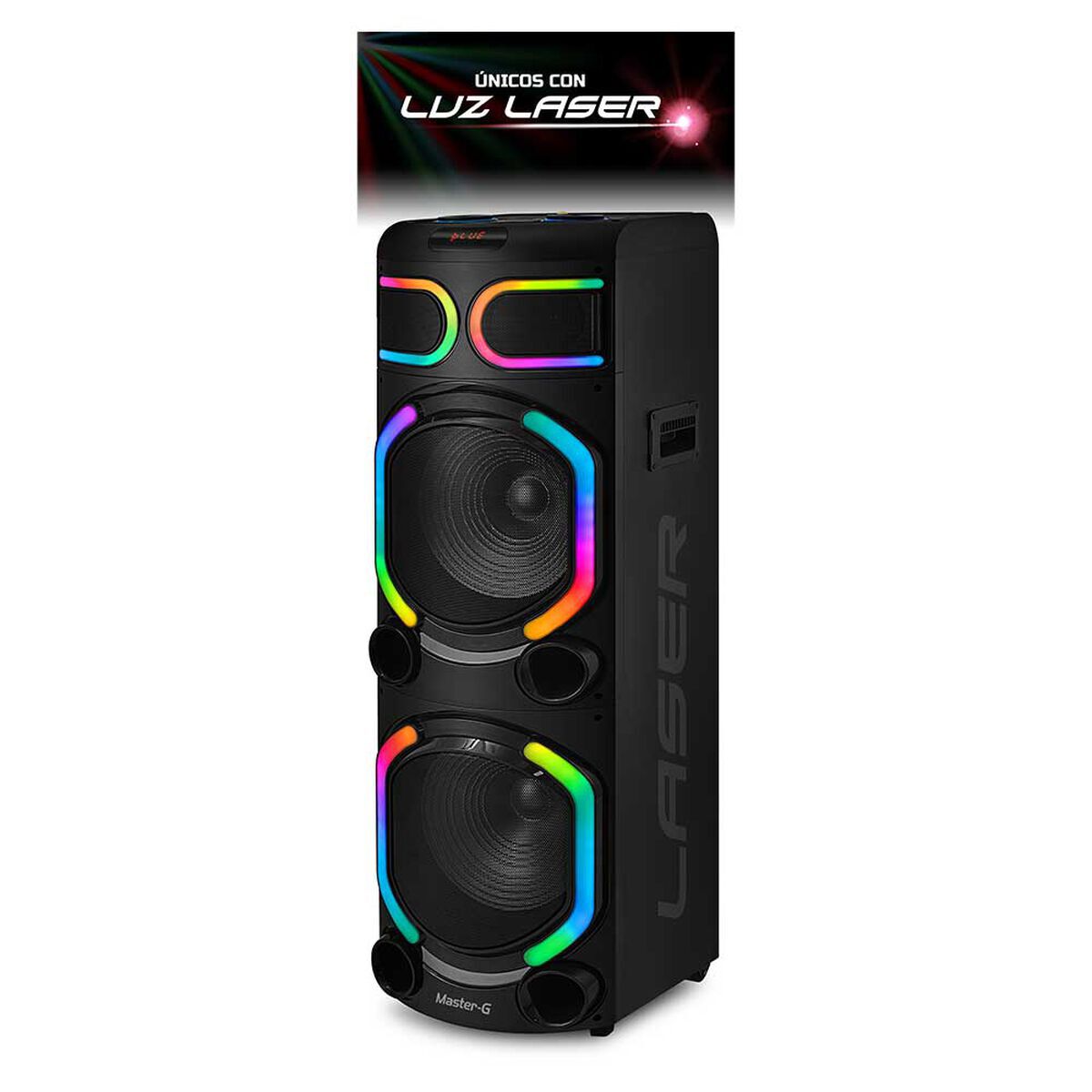 Minicomponente L&aacute;ser Master-G MG Supernova Karaoke Negro