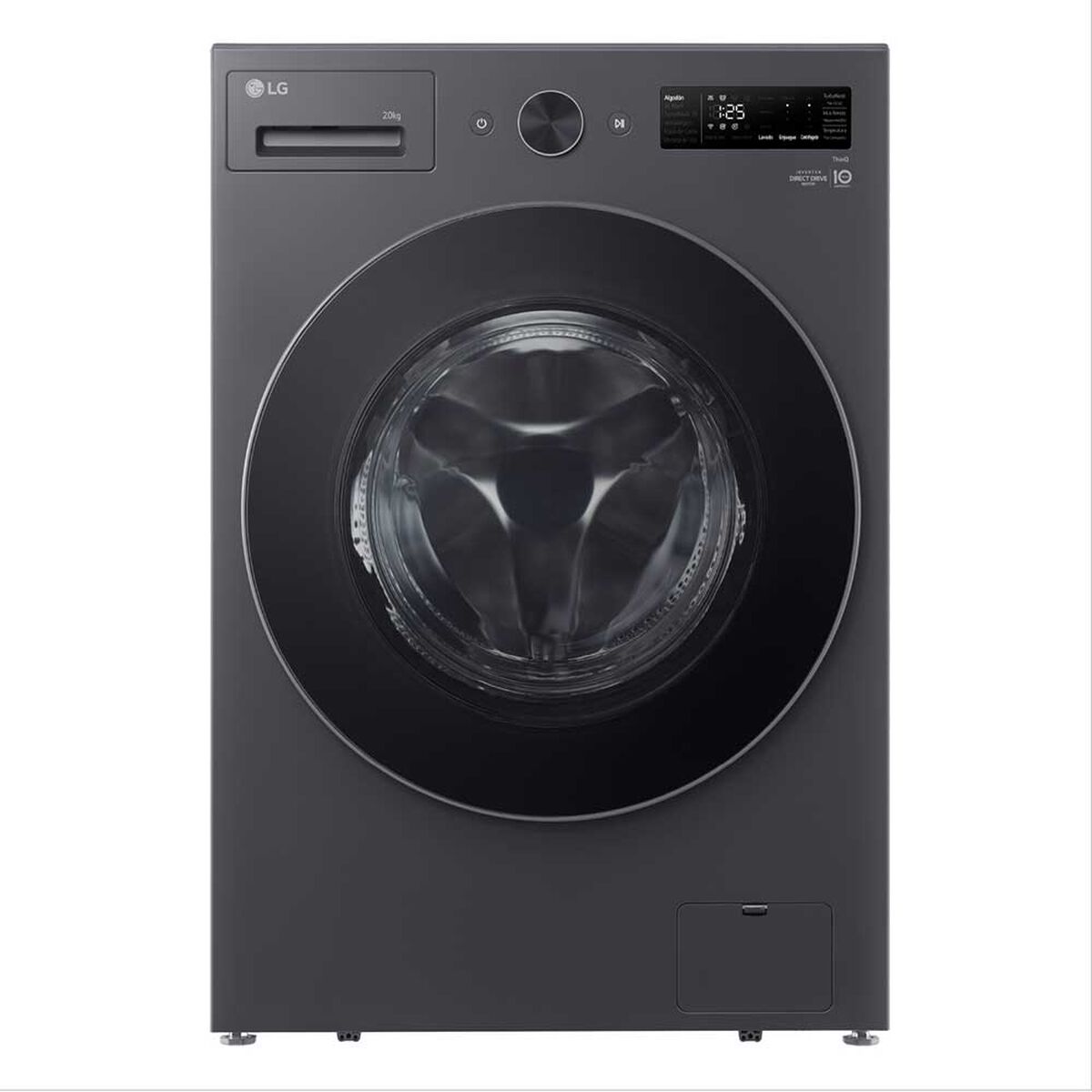 Lavadora LG 9 Kg Middle Free Silver
