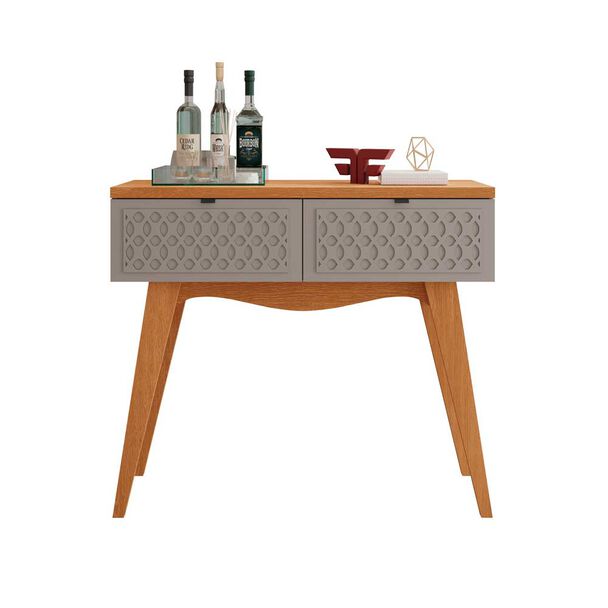 Mesa Arrimo Exit Isis Gris y Canela