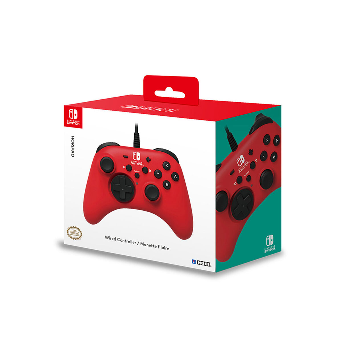Control Nintendo Switch Hori Horipad Wired Rojo