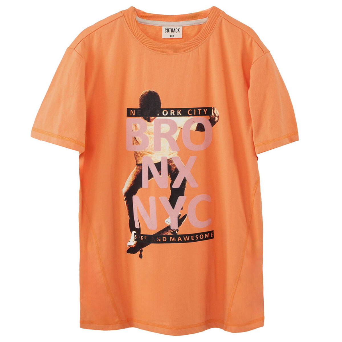 Polera Manga Corta de Algod&oacute;n Ni&ntilde;o Cutback