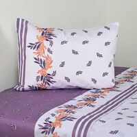 Juego de Sábanas American Family 144 Hilos 1 Plaza Lavanda Morado