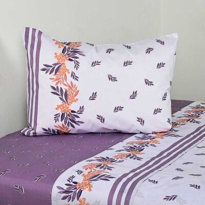 Juego de Sábanas American Family 144 Hilos 1 Plaza Lavanda Morado