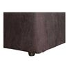 Juego de Living Kea Nize Sofá 3 Cuerpos + Dos Pouf Felpa Negro