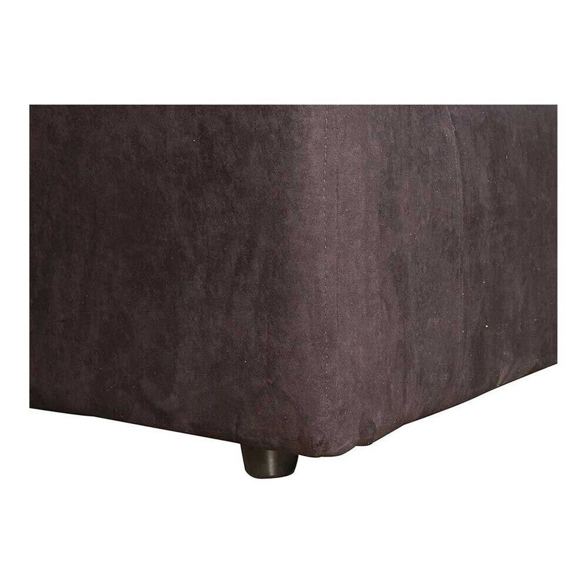 Juego de Living Kea Nize Sofá 3 Cuerpos + Dos Pouf Felpa Negro