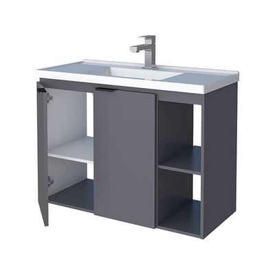 Imagen 2 del producto Vanitorio + Lavamanos Vekkahome Aster 80 Gris