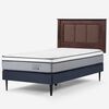 Cama Europea Rosen 1,5 Plazas Indie + Respaldo Rachel