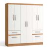 Closet Yardas Liliana 6 Puertas 4 Cajones Freij&oacute; Blanco