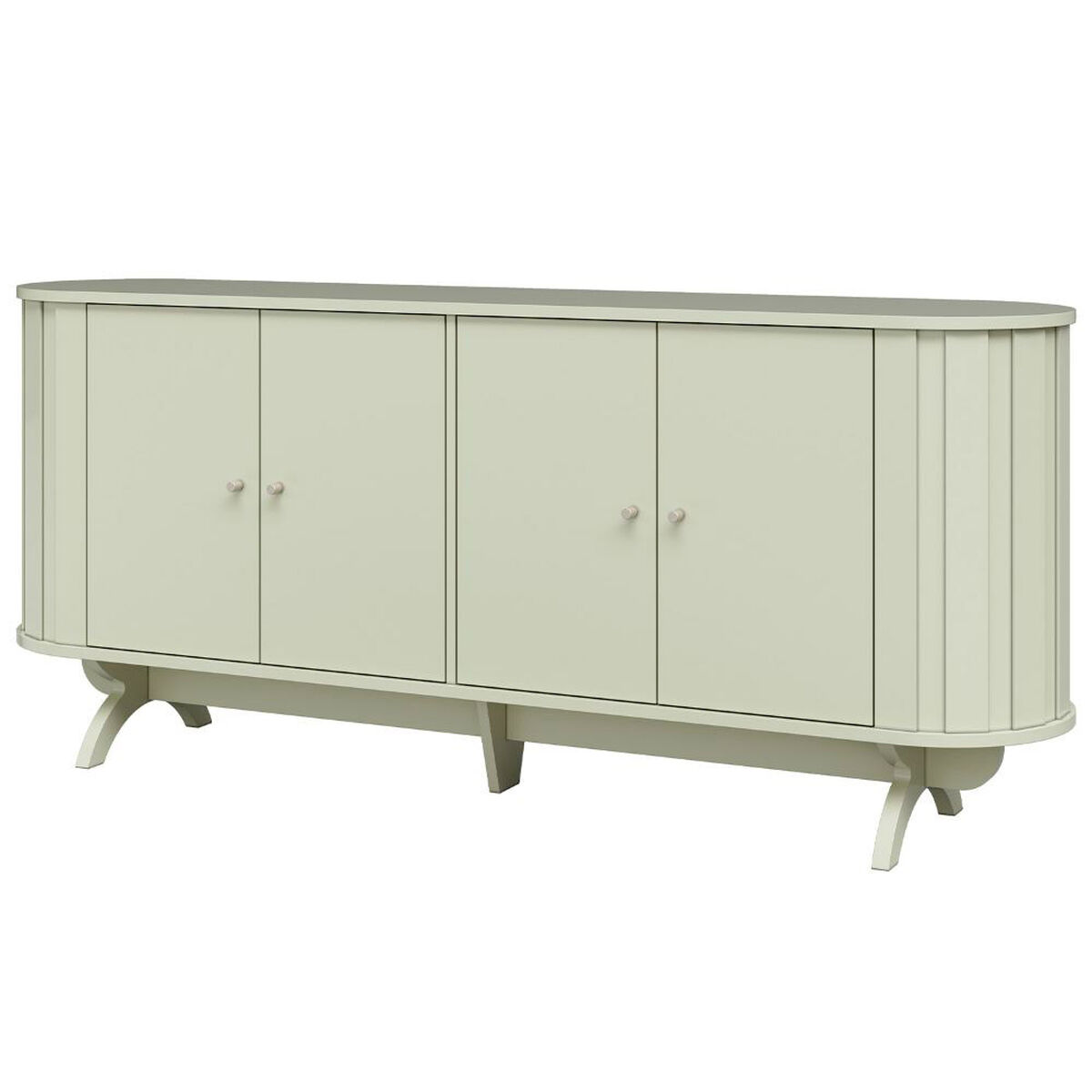 Rack TV Roca Blumenau Hasta 75" Blanco