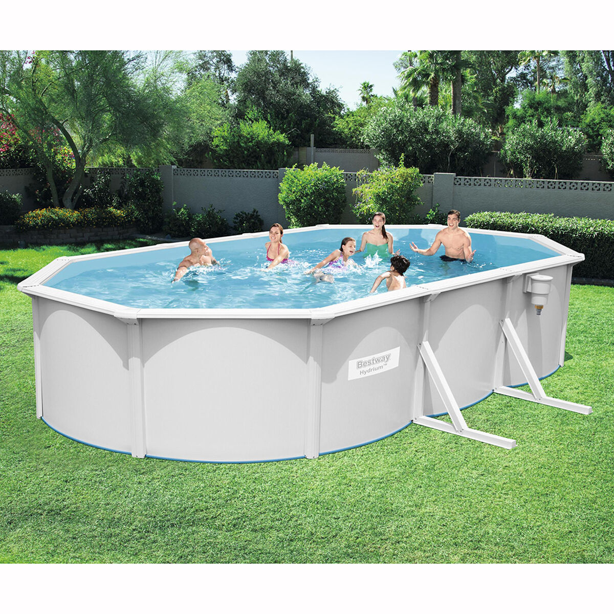Piscina de Acero Bestway Ovalada 610 cm