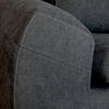 Seccional Derecho Elegant Houston Cheise Tela 5 Cuerpos Gris