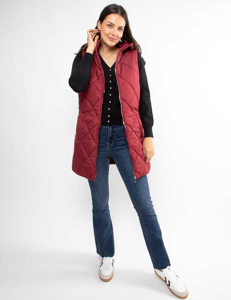 Parka Larga Sin Mangas Mujer Zibel