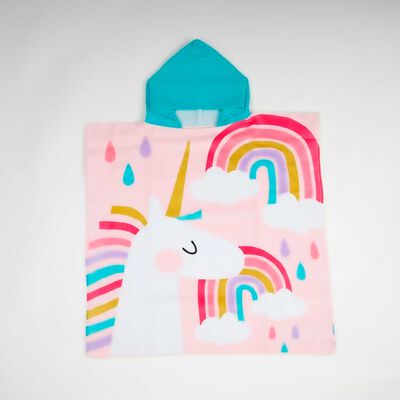 Toalla Poncho de Playa Infanftil Casanova Kids Unicorn