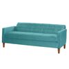 Futón Latam Home Genova Velvet 3 Cuerpos Turquesa