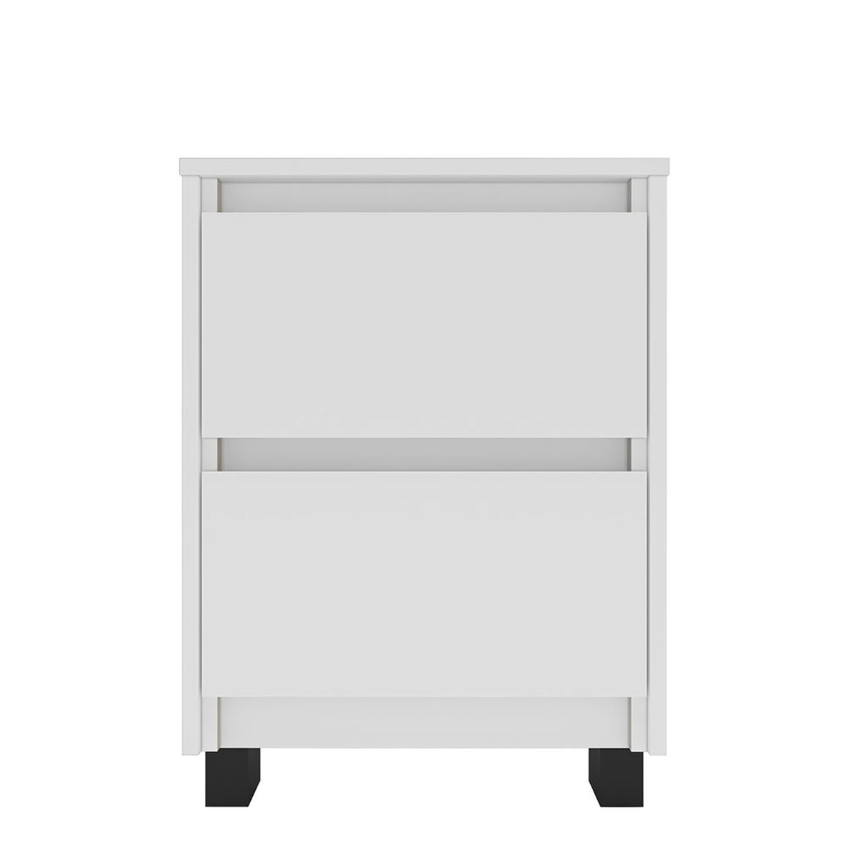 Velador Vekkahome Coimbra 2 Cajones Blanco
