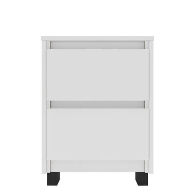 Imagen 2 del producto Velador Vekkahome Coimbra 2 Cajones Blanco