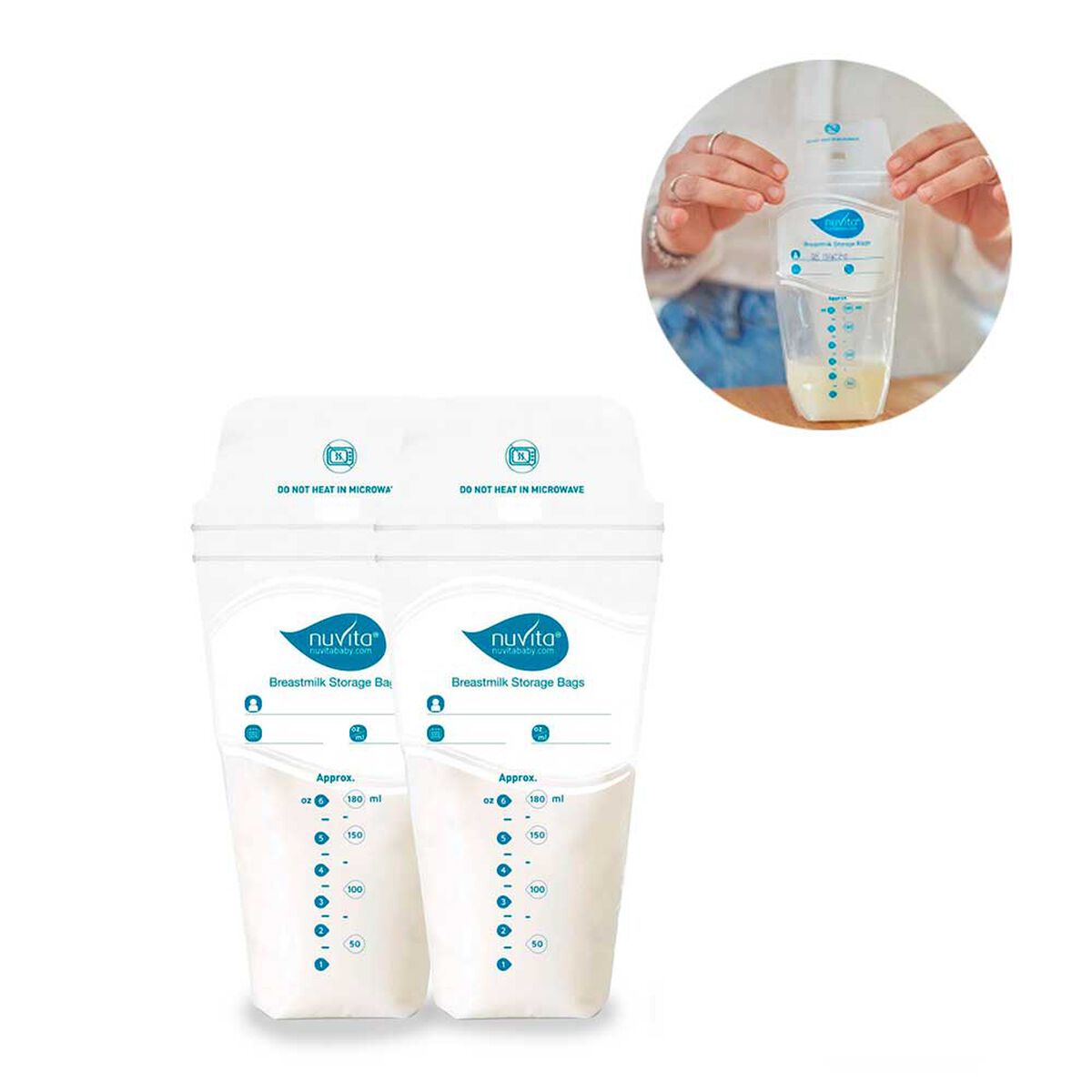 Bolsas Contenedoras de Leche Materna Nuvita
