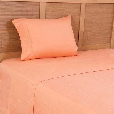 Imagen 1 del producto Juego de Sábanas Plumetti 1,5 Plazas Mimosa Coral