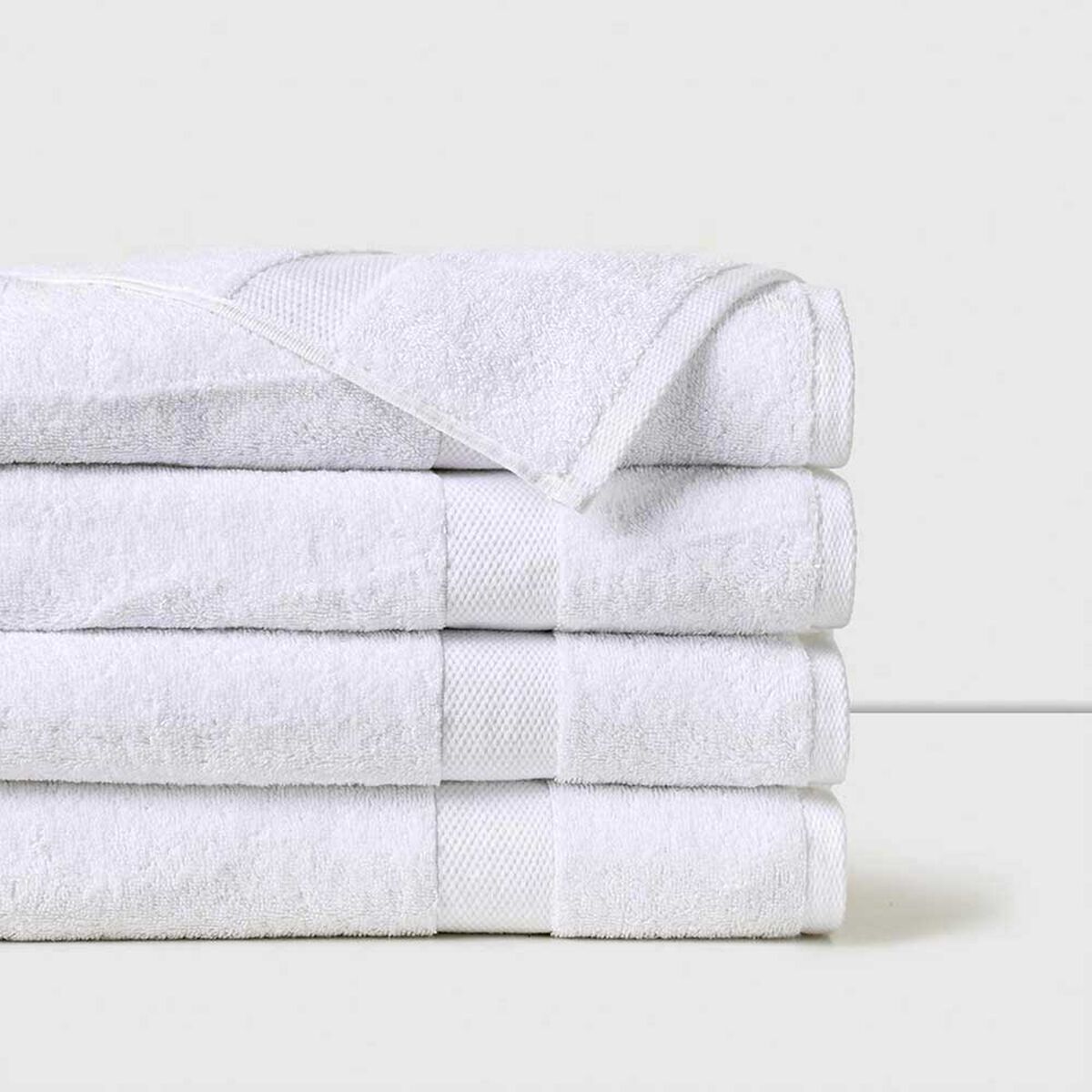 Toalla de Ba&ntilde;o Cannon Liso 50 x 90 cm Blanco