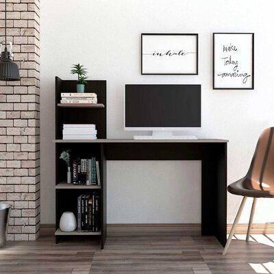 Escritorio TuHome Office 120 Wengue/Ceniza