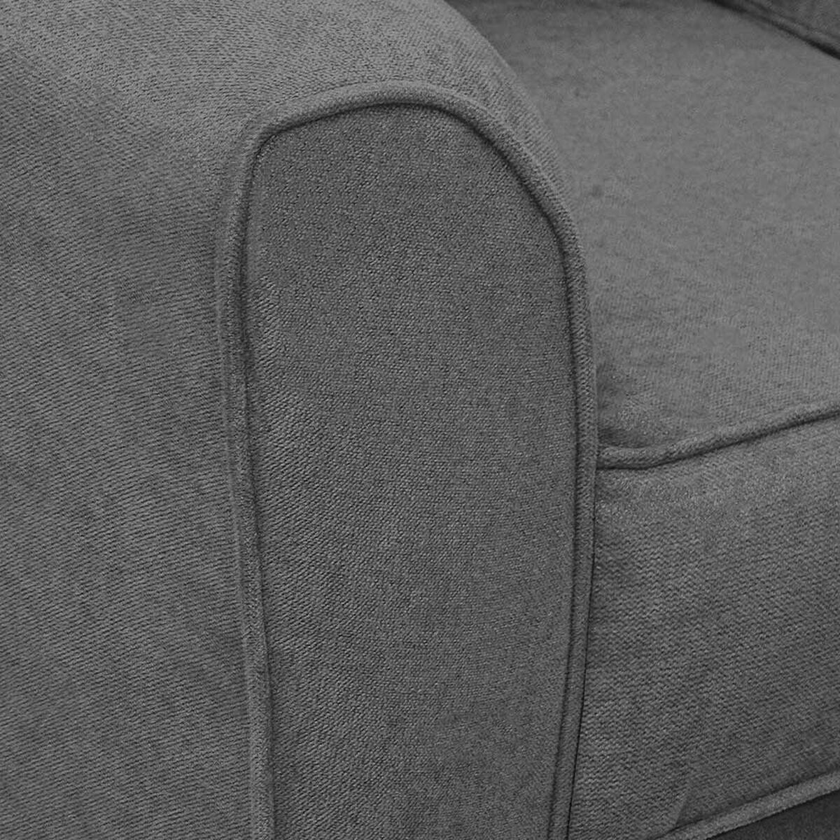 Sof&aacute; Elegant Detail Minesota 3 Cuerpos Gris