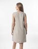 Vestido Lino Midi Sin Mangas Mujer Portman Club
