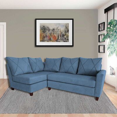 Sofá Seccional Izquierdo Living Factory Musso 5 Cuerpos Azul