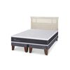 Cama Europea CIC Base Dividida 2 Plazas Ortopedic + Respaldo Munich Alpino