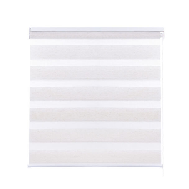 Cortina Roller Mashini Zebra Ecru 120 x 250 cm