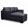 Seccional Izquierdo Muebles MPR Denver 4 Cuerpos Negro