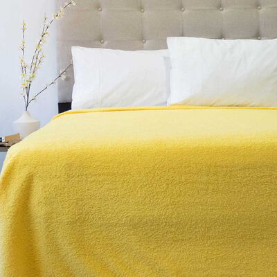 Imagen 2 del producto Frazada Poliéster Doral 2 Plazas Deluxe Mostaza