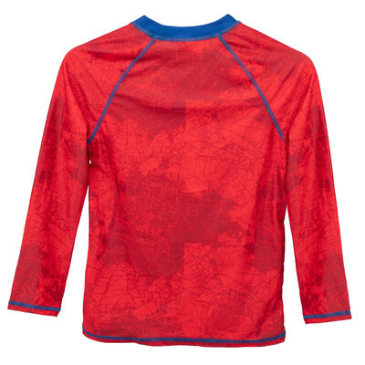 Imagen 2 del producto Traje de baño Polera UV Niño Spiderman Rojo