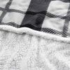 Frazada de Poliéster Mashini 1,5 Plazas Tartan Negro