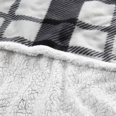 Imagen 2 del producto Frazada de Poliéster Mashini 1,5 Plazas Tartan Negro