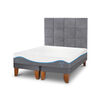 Cama Europea CIC Base Dividida King Alaska + Respaldo