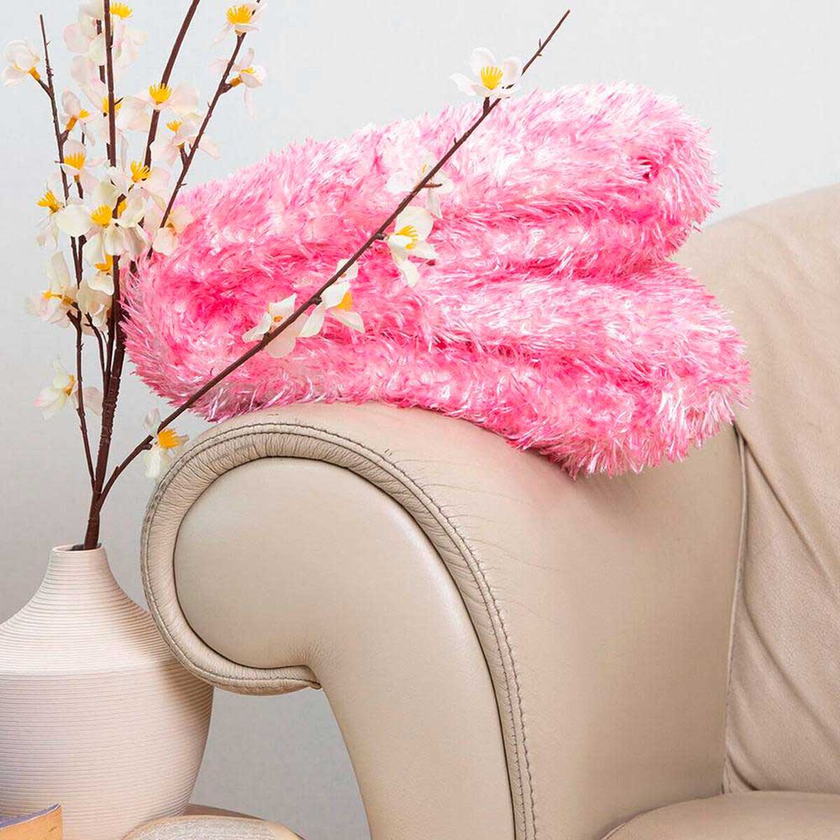 Manta Plush Sherpi Deluxe&nbsp;127X152 Fucsia