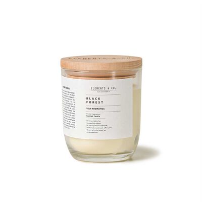 Vela Aromática Elements & Co Candle Glass Black Forest