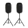 Combo Audio 2 Parlantes Minicomponente + 2 Atriles + Amplificador + Micrófono Inalámbrico Hyundai