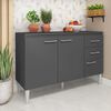 Mueble de Cocina Base Vekkahome Opie Gris