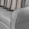 Juego de Living Innovamuebles Ducal Sofá 3 Cuerpos + Dos Sillones 1 Cuerpo Gris Claro