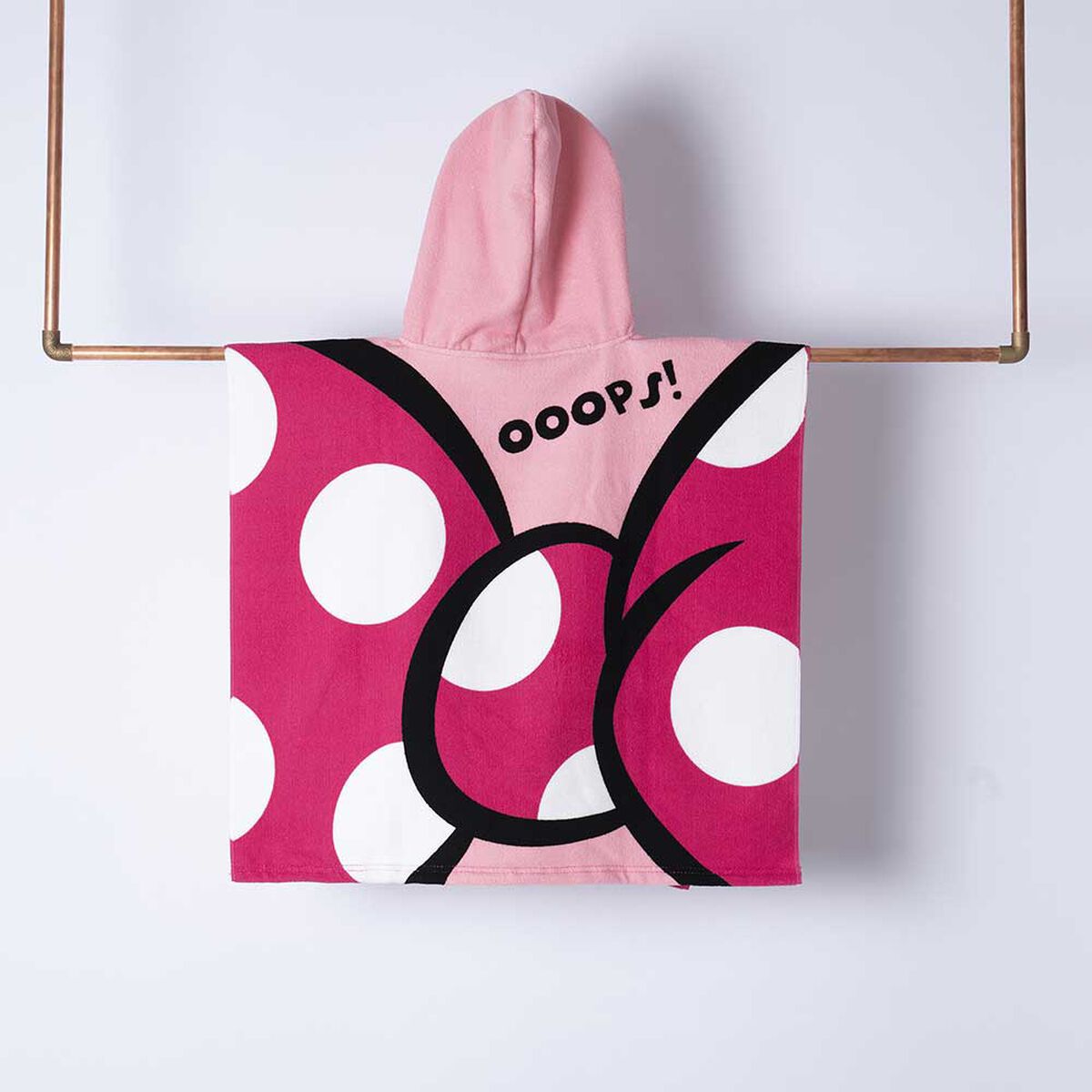 Toalla con Capucha Infantil Disney Minnie Oops 60 x 120 cm